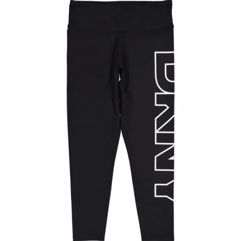 High Waist 7/8 Exploded Logo L Black/ White