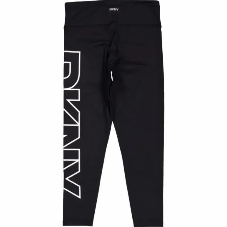 High Waist 7/8 Exploded Logo L Black/ White