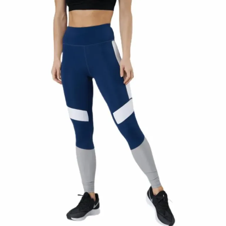 High Waist Block Tight Blue