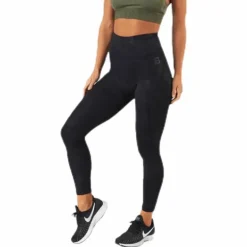 High Waist Leggings Patterned/Black