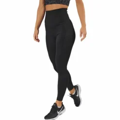 High Waist Tights - Side Pocke Black