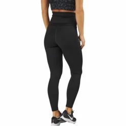 High Waist Tights - Side Pocke Black