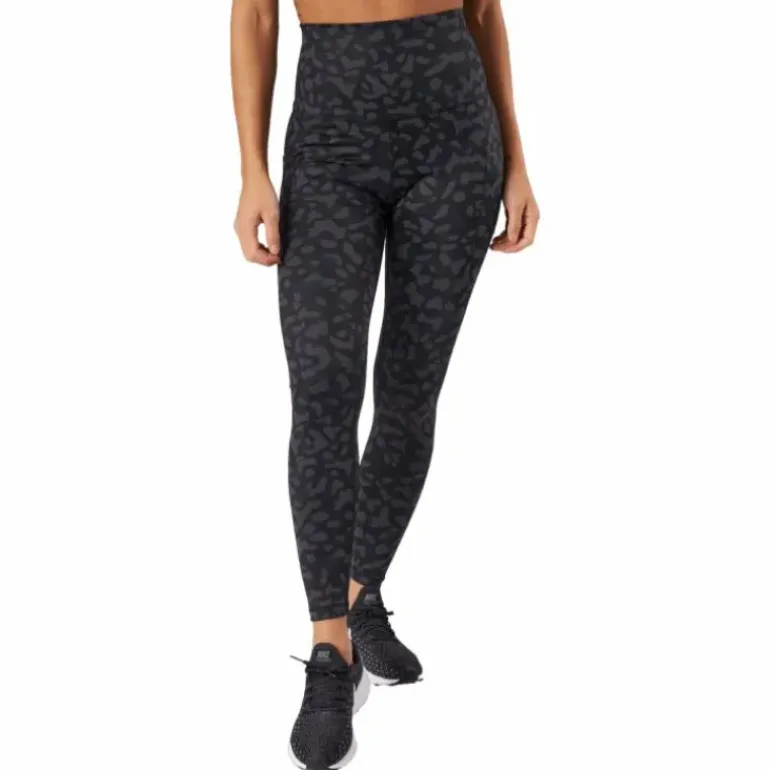 High Waist Tights - Side Pocke Leopard
