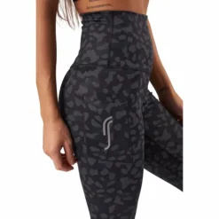 High Waist Tights - Side Pocke Leopard