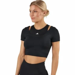 HIIT AEROREADY Crop Training T-Shirt Black