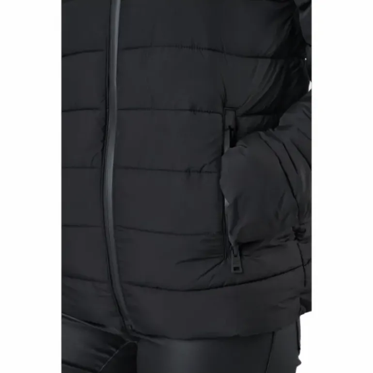 Hooded Polyfilled Jacket Black Beauty