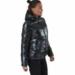 Hooded Polyfilled Jacket Black