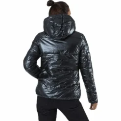 Hooded Polyfilled Jacket Black