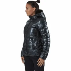Hooded Polyfilled Jacket Black