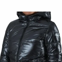 Hooded Polyfilled Jacket Black