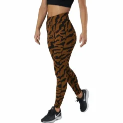 Iconic Printed 7/8 Tights Escape Brown