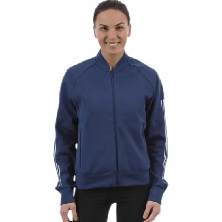 ID Knitted Bomber Jacket Blue