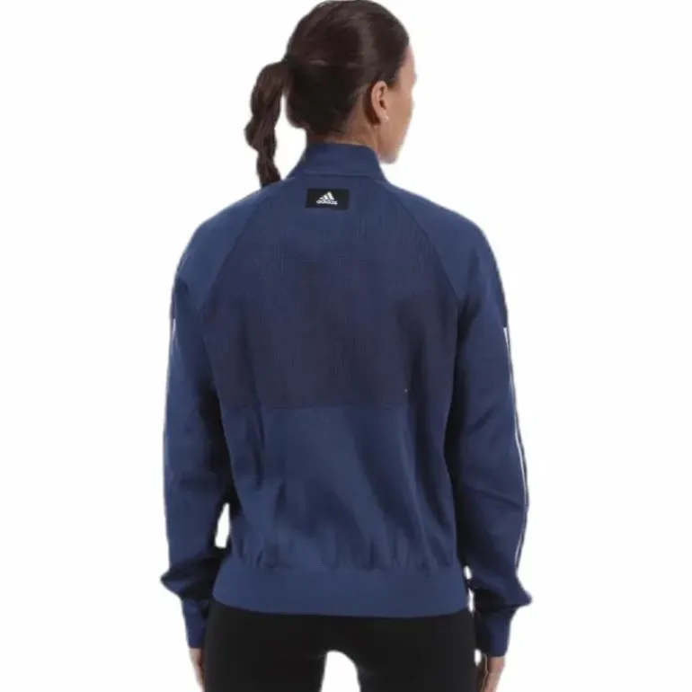 ID Knitted Bomber Jacket Blue