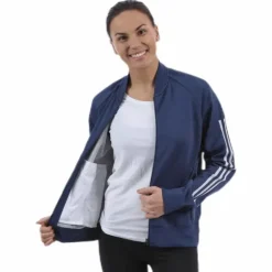 ID Knitted Bomber Jacket Blue