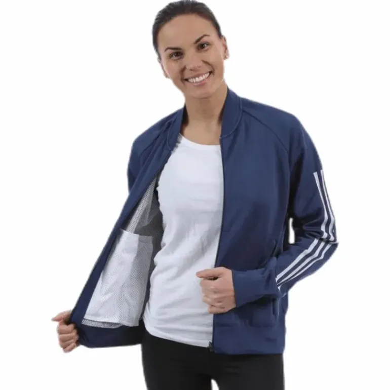 ID Knitted Bomber Jacket Blue