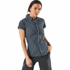 Idun SS Shirt Blue/Patterned
