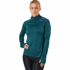 Ignition 1/4 Zip Deep Jade/silver Reflective