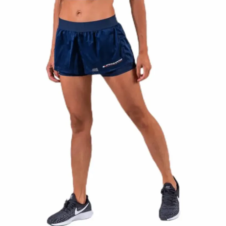 2-In-1 Woven Short 3" Blue