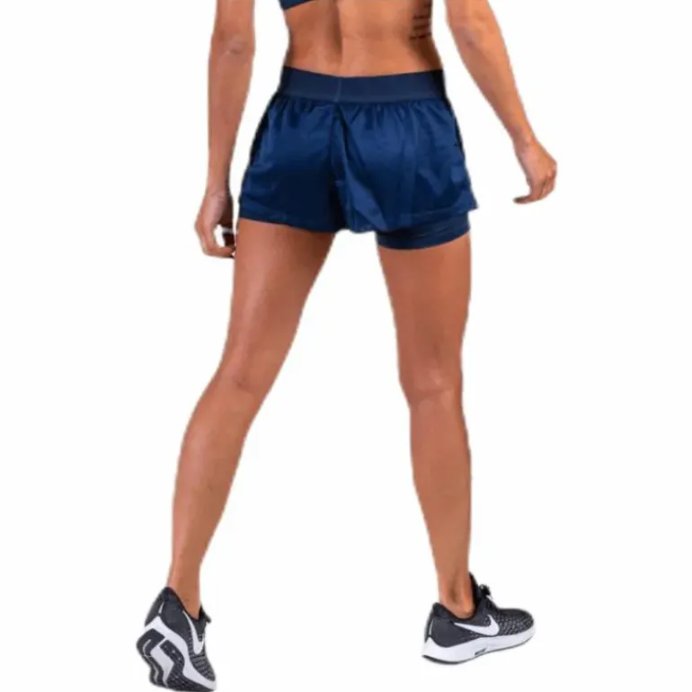 2-In-1 Woven Short 3" Blue