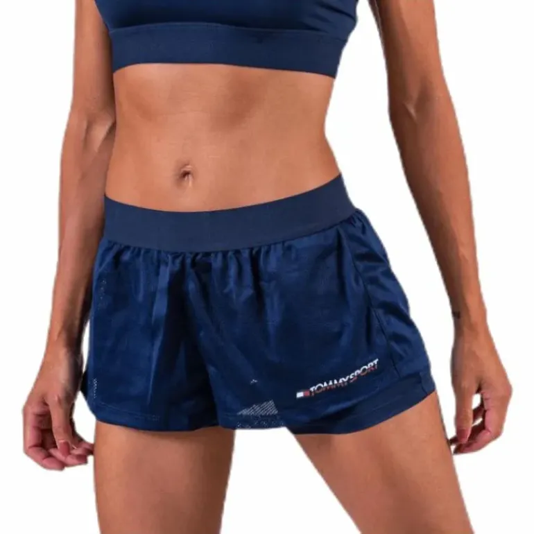 2-In-1 Woven Short 3" Blue
