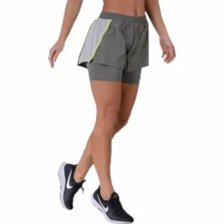 2-IN-1 Woven Shorts Grey