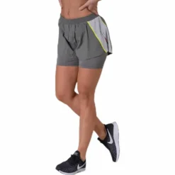 2-IN-1 Woven Shorts Grey