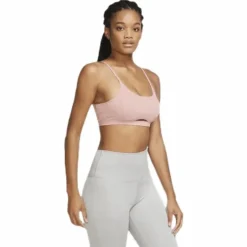 Indy Luxe Yoga Bra Novelty Pink/Beige