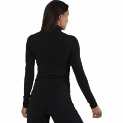 Irene Ls Rollneck Top Black