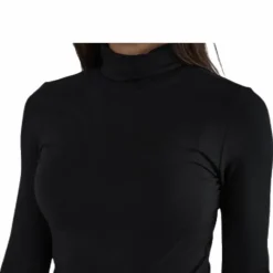 Irene Ls Rollneck Top Black