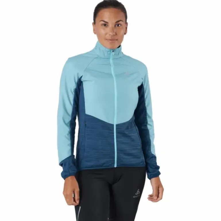 Jacket Run Easy Warm Hybrid Blue Wing Teal - Polynya