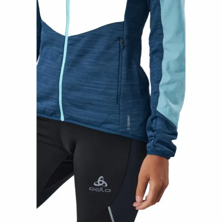 Jacket Run Easy Warm Hybrid Blue Wing Teal - Polynya
