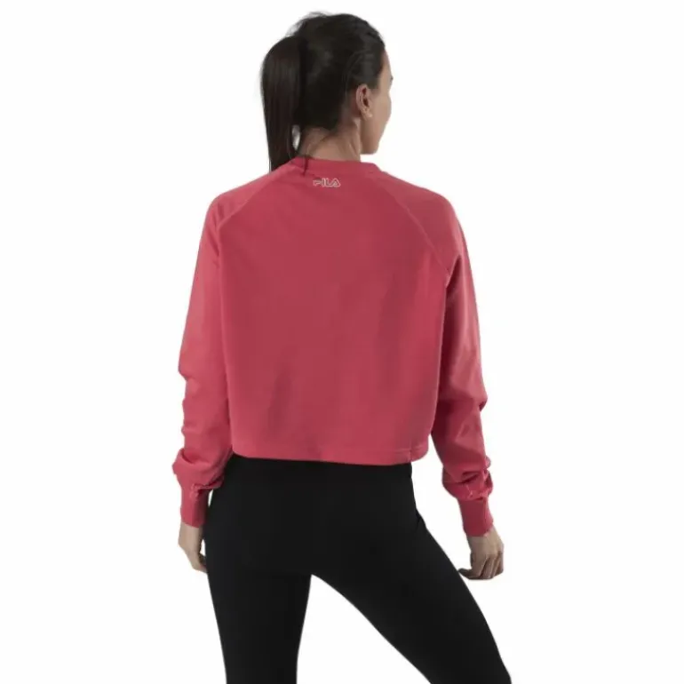 Jamina Cropped Crew Sweat Pink