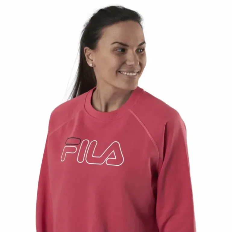 Jamina Cropped Crew Sweat Pink