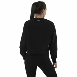 Jamina Cropped Crew Sweat Black