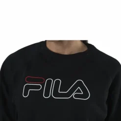 Jamina Cropped Crew Sweat Black