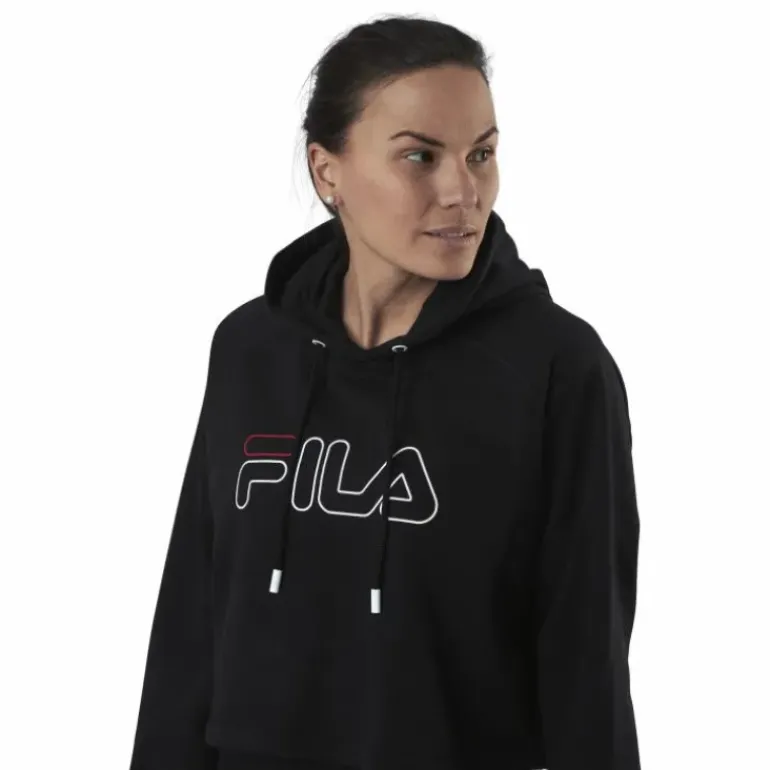 Jana Cropped Hoody Black