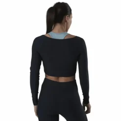 Jana Ls Train Crop Top Blue