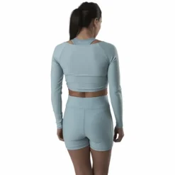 Jana Ls Train Crop Top Grey