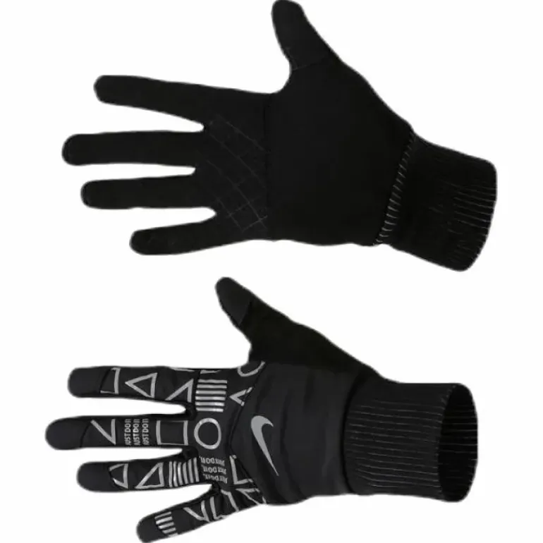 JDI Flash Shield Running Gloves Black/Silver