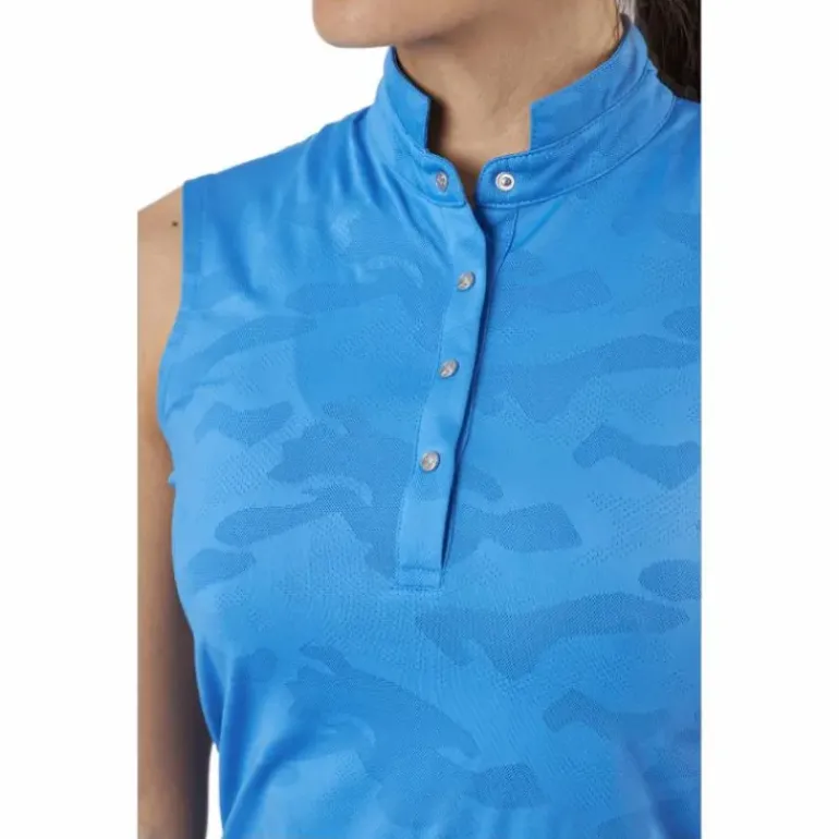 Jess Ss Polo Shirt Pacific