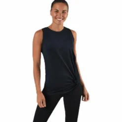 Jolie Knot Singlet Black