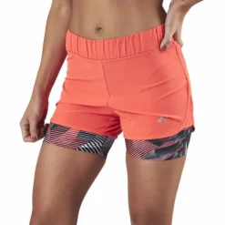 Judie Aop Loose Training Shorts Red