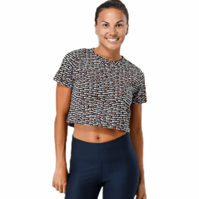 Just Do It Crop Top SS Patterned