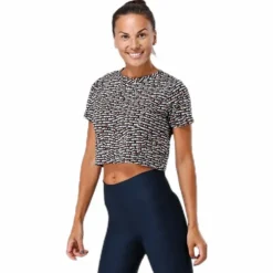 Just Do It Crop Top SS Patterned