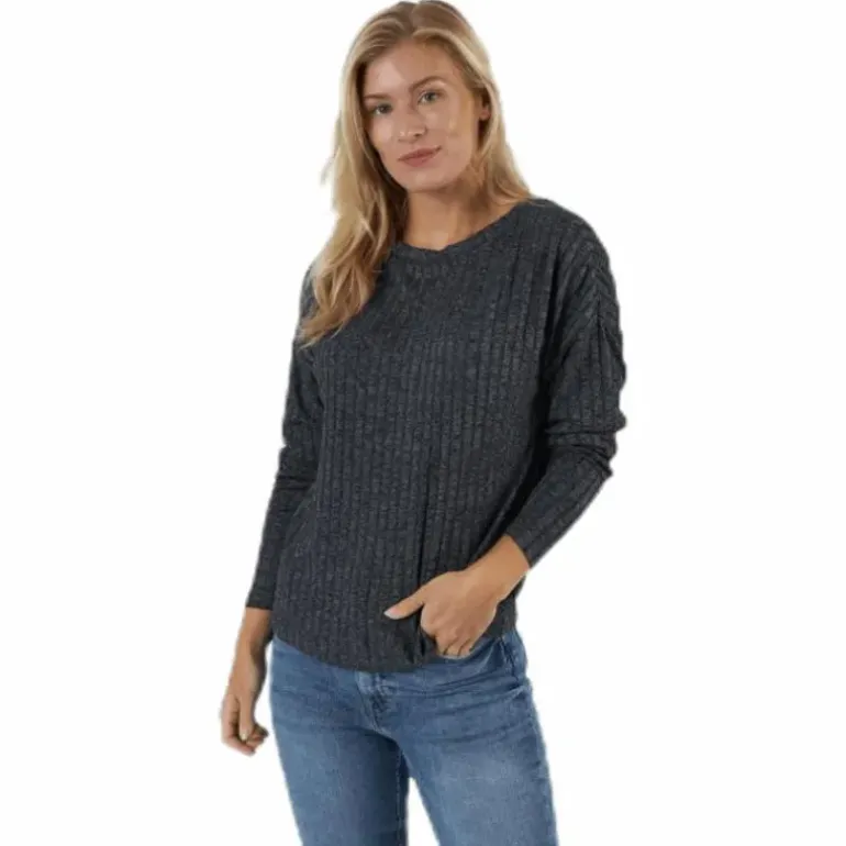 Kally Boatneck 4/5 Top Jrs Grey