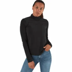 Kamala Ls Rollneck Top Black