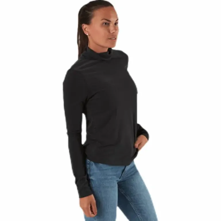 Kamala Ls Rollneck Top Black