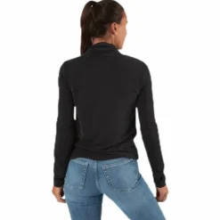 Kamala Ls Rollneck Top Black
