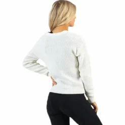 Karie Ls Knit Cardigan White