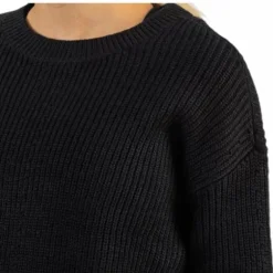 Karie Ls O-Neck Knit Black